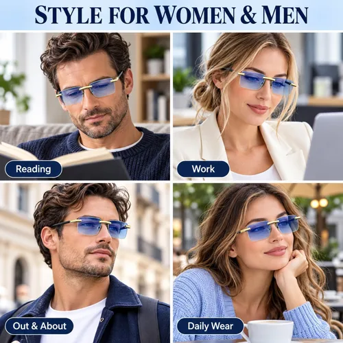Vista 7 de Vidrios azules auto ajustables del enfoque de los vidrios Gafas de enfoque automático, lentes de enfoque automático autoajustables para 2 Pcs
