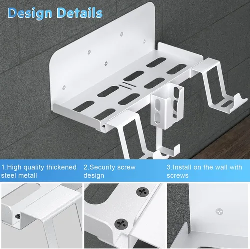 Vista 5 de Allnice PS5 Wall Mount, 5 IN 1 Playstation 5 Wall Mount (Disc and Digital Edition) Wall Bracket for Playstation 5 with Detachable Controller Holder