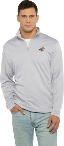 Vista 88 de Vantage Apparel NCAA Collegiate Micro Mesh Performance Gris Sudadera con cremallera de 1/4 para hombre