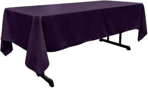 Vista 56 de New Creations Fabric & Foam Inc - Mantel rectangular de popelina de poliéster de 60 pulgadas de ancho por 120 pulgadas de largo. (Avocado)