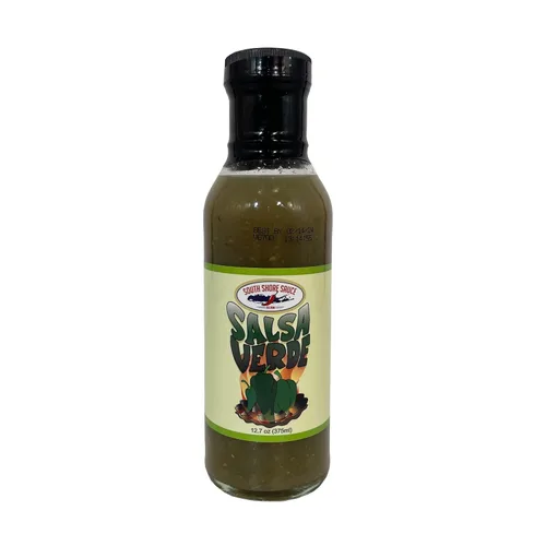 SOUTH SHORE SAUCE Salsa picante gourmet SALSA VERDE suave picante con jalapeños sin gluten, dulce fresco y refrescante, sabor de una sola porción,