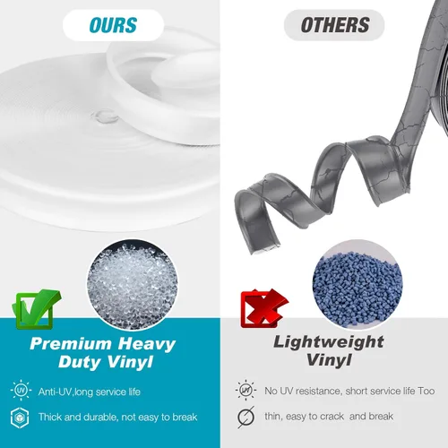 Vista 3 de Moldura de inserción de vinilo para carrocería, moldura de inserción para tornillos (3/4 "-50 pies-Blanco)