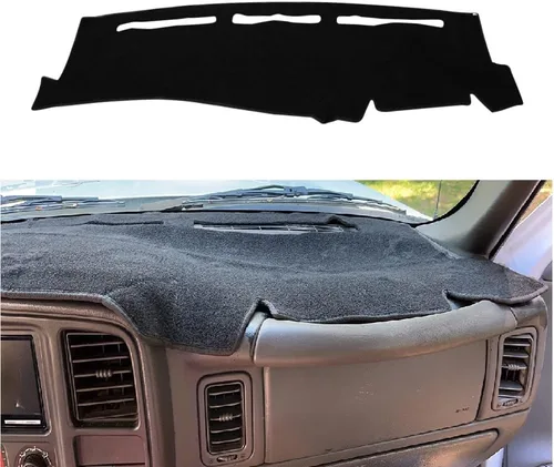 Vista 10 de Alfombrilla para salpicadero negra compatible con Chevrolet Silverado GMC Sierra 2007-2013
