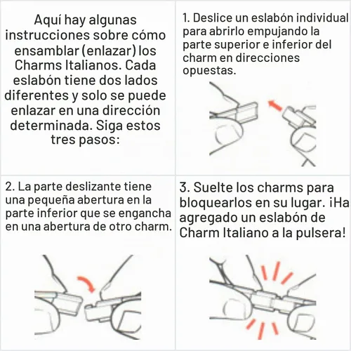 Vista 4 de NewCharms Pulsera de inicio con dije italiano de estrella