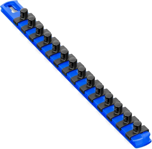 Vista 13 de Ernst Manufacturing Organizador magnético de enchufes de 8 pulgadas con clips de bloqueo giratorio de 9 3/8 pulgadas, azul (8408M-Blue-3/8)