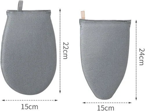 Vista 7 de Bluelans Guantes de planchado de vapor para prendas con bucle para el dedo, tabla de planchar para colgar ropa, tabla de vapor de mano, guantes