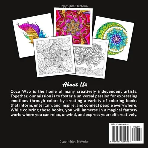 Vista 2 de Relaxing Patterns Mindfulness Coloring Book of Beautiful Floral and Mandala Pattern for Stress Relief and Relaxation
