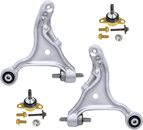 Vista 49 de Detroit Axle - Ejes de eje delantero izquierdo derecho CV + brazos de control delanteros inferiores de repuesto para Ford Focus 2000-2004 - Juego