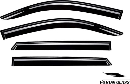 Vista 9 de Voron Glass - Protectores de lluvia con cinta adhesiva extra duraderos para Toyota 4Runner 2010-2024, deflectores de ventana, viseras