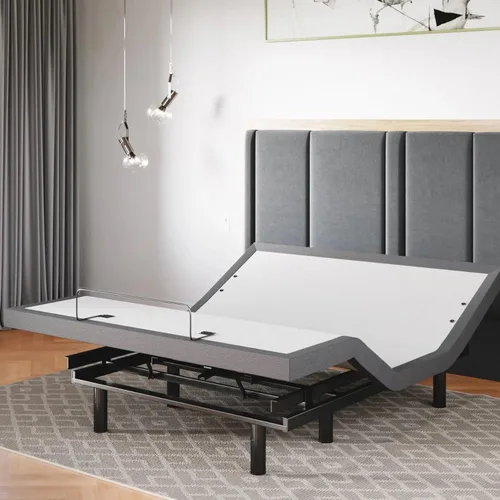 Vista 15 de Sven & Son Base de cama ajustable clásica, elevación de cabeza y pies, masaje, luces debajo de la cama, USB, memoria de gel, marco inteligente
