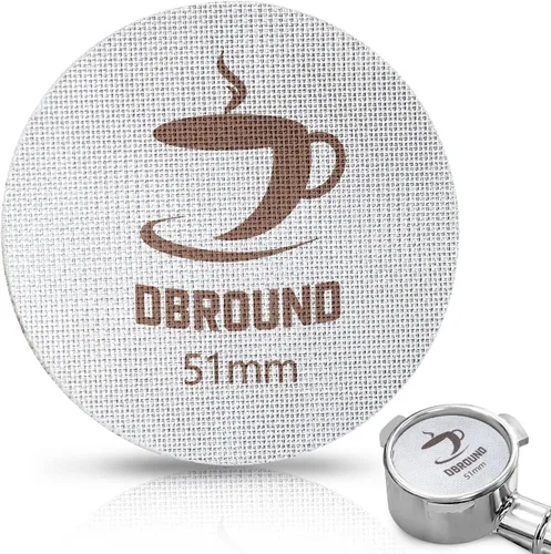 Vista 9 de Pantalla de disco de espresso de 2.303 in, filtro de malla para cafetera, pantalla de filtro de espresso reutilizable de 0.067 in y 150 μm