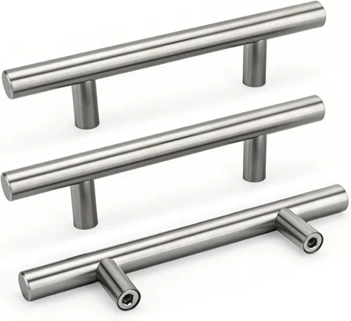 Vista 35 de Goldenwarm Tiradores de cajón de latón cepillado manijas de gabinete de oro - BSS-64-10