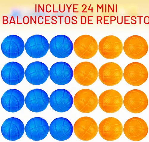 Vista 3 de ArtCreativity Mini juegos de baloncesto, con 20 mini bolas, juguetes de baloncesto, juego de mesa para niños y adultos, juegos de escritorio