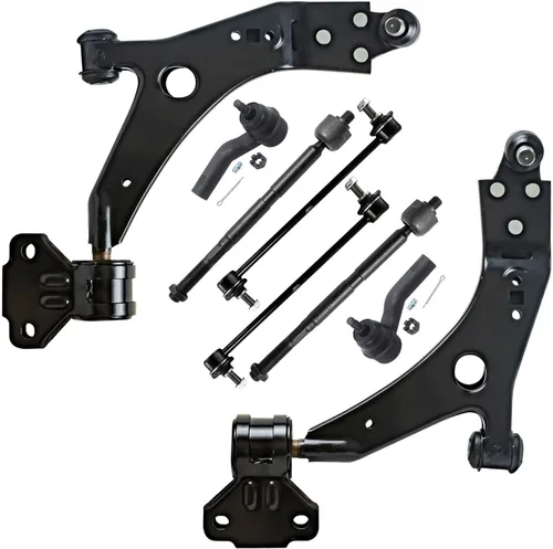Vista 173 de Detroit Axle - Kit de 8 piezas para Chevy GMC Silverado Sierra Suburban 1500 Yukon Cadillac Escalade 2 brazos de control superior, 2 barras