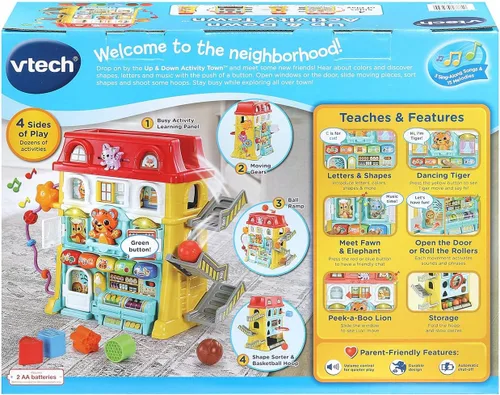 Vista 8 de VTech Juguete de exploración para niños pequeños de la ciudad de actividades arriba y abajo