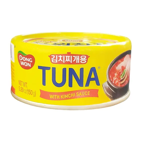 Vista 3 de Dongwon Atún coreano con salsa de kimchi (paquete de 4, total de 21.16 onzas)