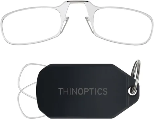 Vista 10 de Always With You by ThinOptics Classic Keychain Reading Glasses Funda negra/marcos negros