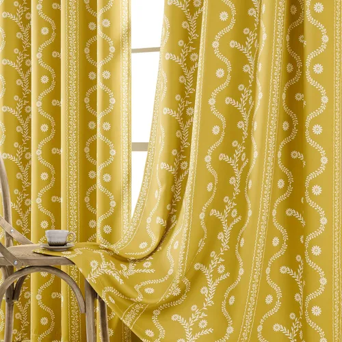 Vista 9 de LIMON HOME Cortinas Opacas Beige de 84 pulgadas de Largo para Sala de Estar y Dormitorio, Tratamiento de Ventana Insonorizado Cortinas Blackout