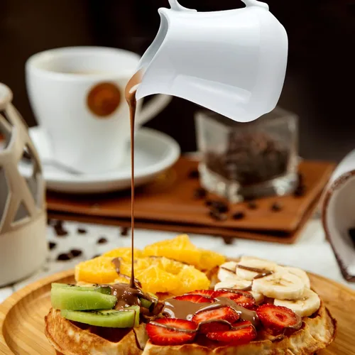 Vista 5 de HIC Kitchen - Jarra para cremas con asa, porcelana fina, capacidad de 16 onzas, para café, té, aderezos, jarabes, salsas