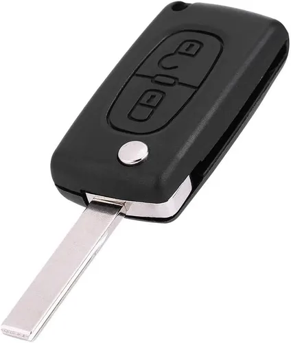 Vista 8 de Qiilu Llave de control remoto de entrada sin llave, 2 botones de encendido de coche 433MHz con hoja sin cortar para 207 307 308 407 807