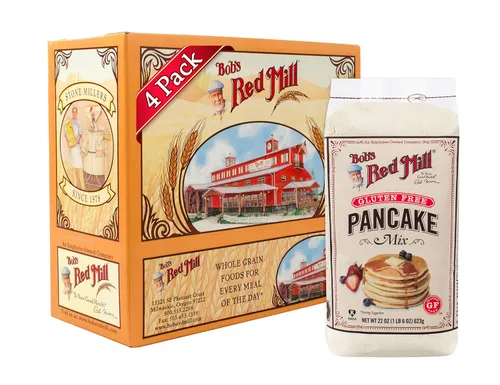 Bob's Red Mill Mezcla para panqueques sin gluten, 22 onzas (paquete de 4)