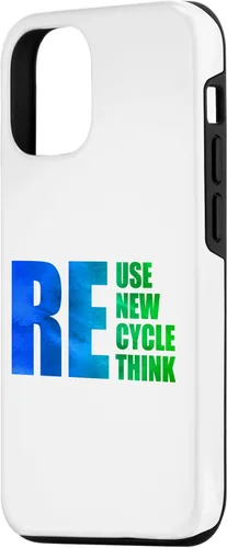 Vista 2 de iPhone 14 Reutilizar Renovar Reciclaje Repensar Salvar Día de la Tierra Klima Umwelt Case