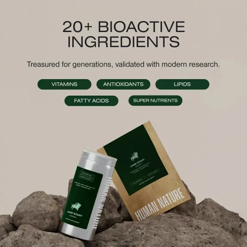 Vista 5 de HUMAN NATURE Jump Start: Sarga de bisonte alimentada con pasto silvestre y aceite MCT, suplemento de enfoque con vitaminas esenciales