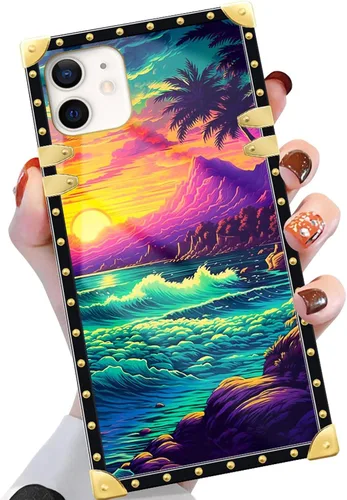 Vista 24 de Funda compatible con iPhone 13 Pro Max, TPU suave de lujo y parte trasera de policarbonato duro para niñas y mujeres, funda protectora a prueba