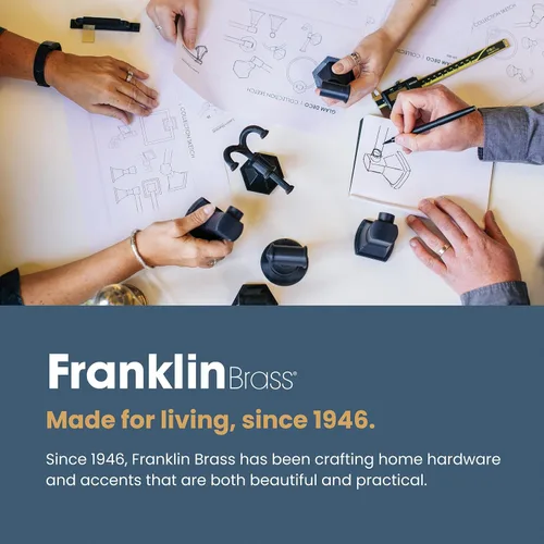 Vista 12 de Franklin Brass Parow - Perillas de gabinete (paquete de 5) Manijas de bronce champán para cajones de muebles de tocador, cocina, puerta, baño