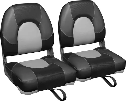 Vista 14 de Leader Accessories Un par de asientos plegables Elite para barco de pesca con respaldo bajo/alto (2 asientos)