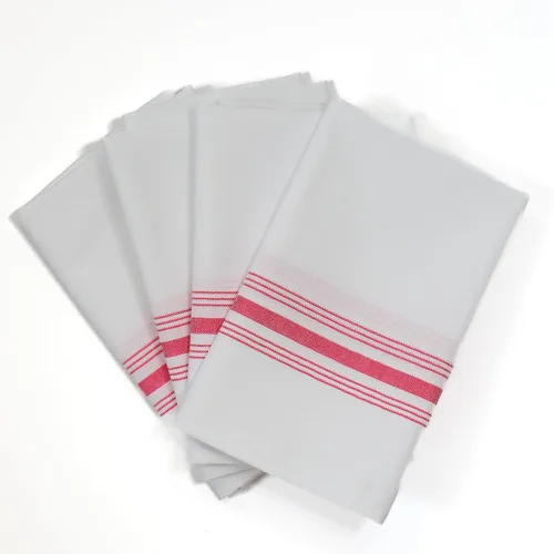 Vista 16 de Fabric Textile Products Servilletas Bistro Signature Stripe Servilletas de cena de tela de poliéster duraderas y resistentes a las manchas 18 x