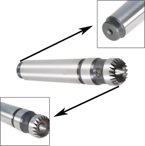 Vista 2 de Herramienta de torneado de madera de 2mt con centro de accionamiento de torno coronado de 5/8 pulgadas para torno de madera metalúrgica