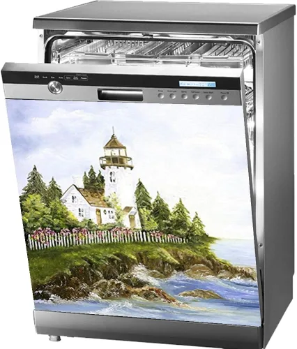 Funda decorativa para lavavajillas, cubierta magnética para lavavajillas, calcomanía de vinilo magnética, calcomanía de panel reutilizable, 23.5 x