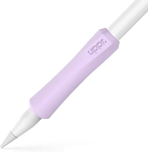 Vista 20 de UPPERCASE Designs NimbleGrip Premium Silicone Ergonomic Comfort Grip Holder, Dual Sided Design, Compatible with Apple Pencil Pro, USB-C, 2nd Beige