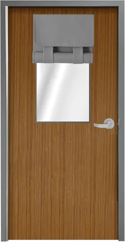 Vista 46 de WdFour Persianas Opacas para Ventanas y Puertas, Diseño Oscurecedor Bloquea Vistas, Bloqueo. (10W x 42L, 1 Panel, Gris Claro)