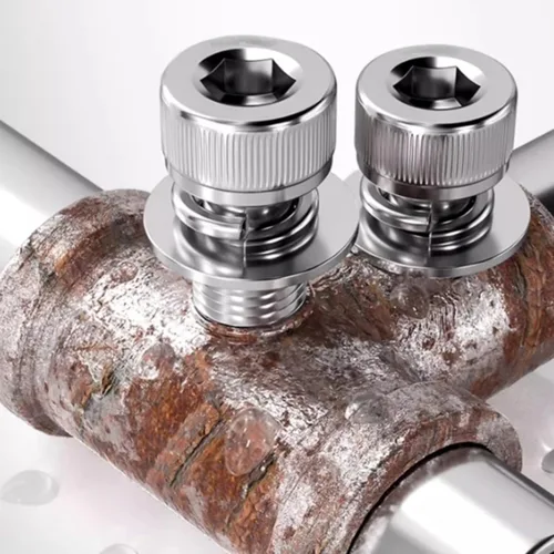 Vista 5 de 120 piezas de tornillos de cabeza hexagonal de acero inoxidable M6, tornillos, tuercas y arandelas, kit surtido utilizado en el hogar y la oficina