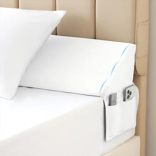 Vista 9 de MEGCXIT Almohada de cuña de cama Queen para cabecero, 60"x10"x6", relleno de espacio de cama Queen, almohada de cabecero, almohada de cuña