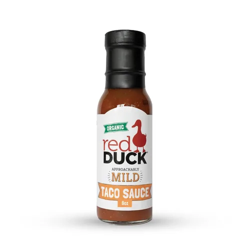 Vista 7 de Red Duck Salsa orgánica para tacos Actually Spicy, sin gluten, totalmente natural (picante, 8 onzas líquidas)
