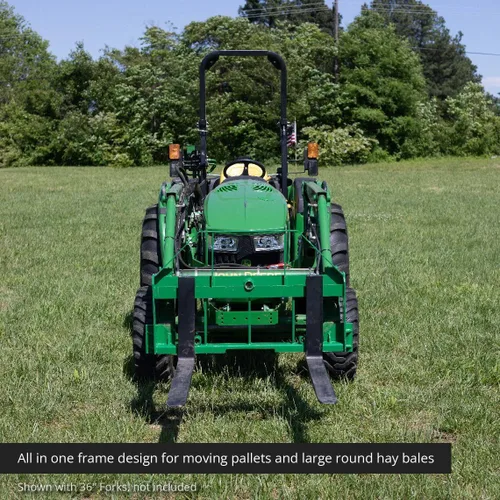 Vista 7 de Titan Attachments Accesorio de marco de horquilla de 46 pulgadas, velocidad de 4,500 libras, se adapta a cargadores John Deere
