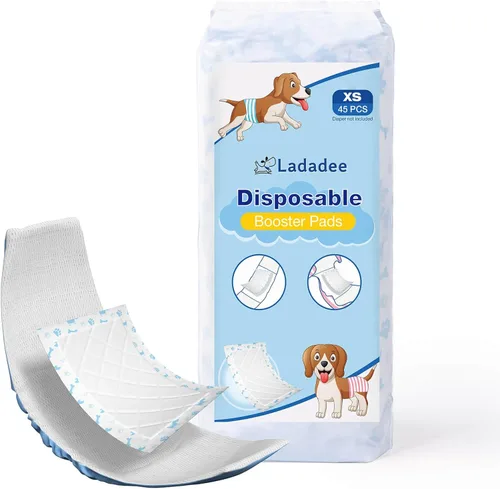 Vista 9 de Forros desechables para pañales para perros, almohadillas elevadoras para perros machos y hembras, insertos de pañales para perros que se adaptan a