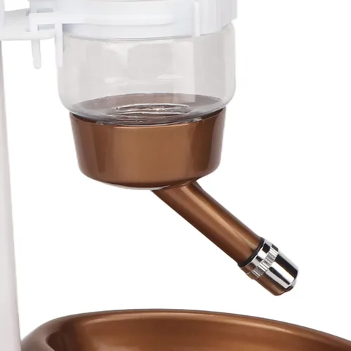 Vista 8 de Dispensador automático de cuencos de agua para perros, sin BPA, altura ajustable, alimentador automático de alimentos para perros de gran capacidad