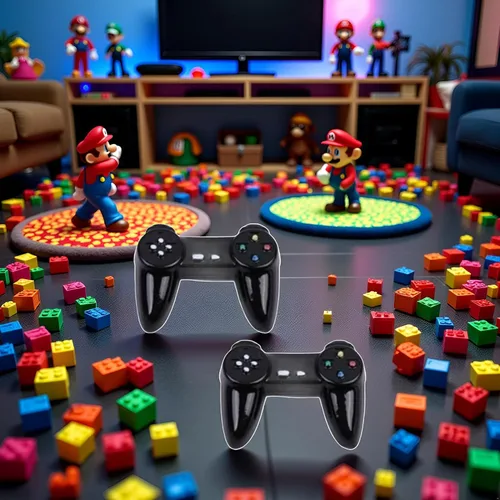 Vista 2 de Negro Dollhouse Modelo Gamepad Modelo Gamepad Casa de muñecas Controlador de juegos inalámbrico Decoración 1:12 Accesorios de decoración