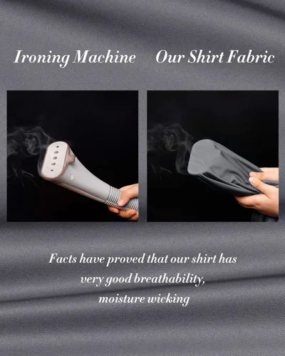 Vista 3 de J.VER Men's Casual Long Sleeve Stretch Dress Shirt Wrinkle-Free Regular Fit Button Down Shirts