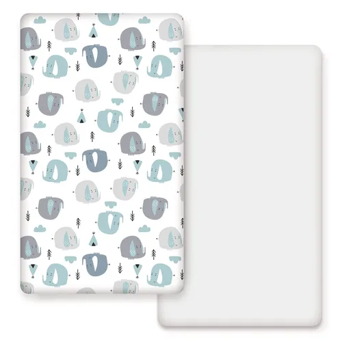 Vista 8 de GRSSDER Juego de 2 sábanas elásticas para cuna para bebé, ultra suaves, universales, se adaptan a la mayoría de las almohadillas de colchón de cuna