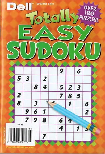 Vista 2 de Two (2) Great Sudoku Puzzle Books - Dell Totally Easy and Fun & Easy