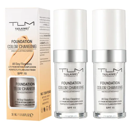Vista 14 de BestLand 2Pack PHOERA Base de maquillaje líquida de cobertura completa - Corrector ligero de larga duración - Fórmula libre de aceite - Tono natural
