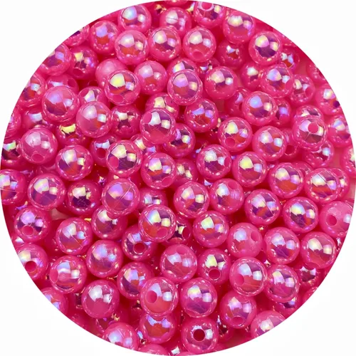 Vista 32 de 1000 cuentas de perlas para manualidades de 0.236 pulgadas, colores AB, cuentas redondas sueltas para collares, pulseras, aretes, fabricación