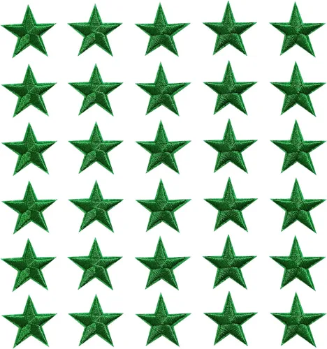 Vista 8 de 5 parches para planchar con estrellas negras, parches bordados para ropa, chaquetas, sombreros, mochilas, jeans (3.2 pulgadas)