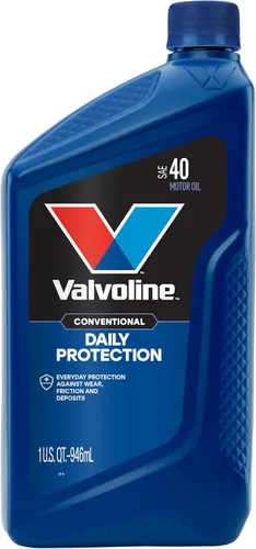 Vista 24 de Aceite de motor Valvoline Daily Protection SAE 10W-40, convencional, 5 cuartos de galón, caja de 3