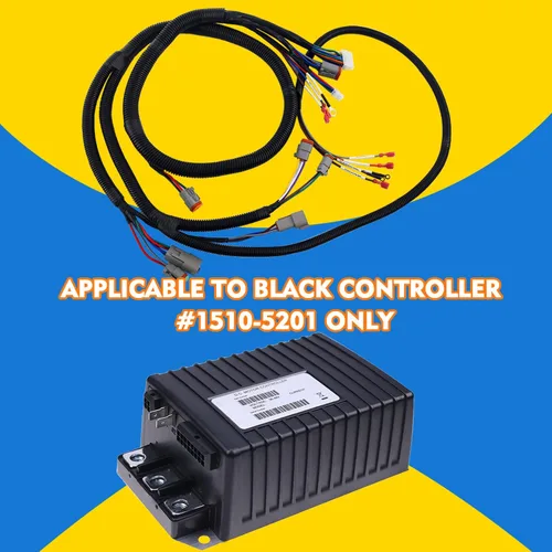 Vista 2 de Arnés de cableado de control de carrito de golf para Club Car DS - Controlador negro#1510-5201, Arnés de cableado completo para vehículo DS